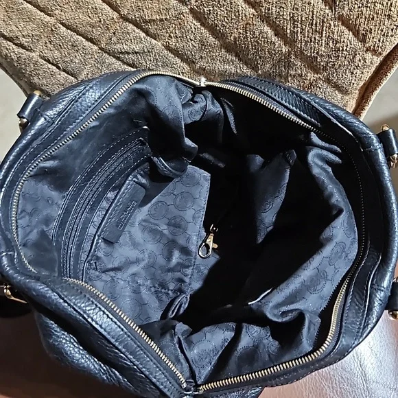 Michael Kors Bedford Legacy Black Leather Satchel Bag - Picture 3 of 6